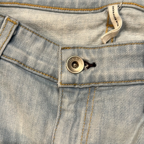 Rag and Bone Dre Low Rise Slim Boyfriend Distressed Jeans Edgewater Size 29 - Picture 7 of 14